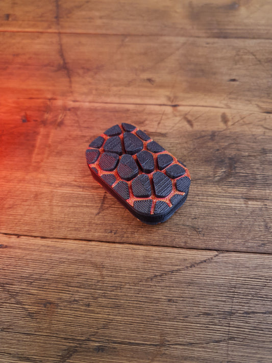 INFERNO Fidget Slider - Haptic Clicker Toy - EDC Fidget Tool - 3D Printed Desk Toy - Lava-Themed Sensory Fidget - Everyday Carry (EDC) Gear